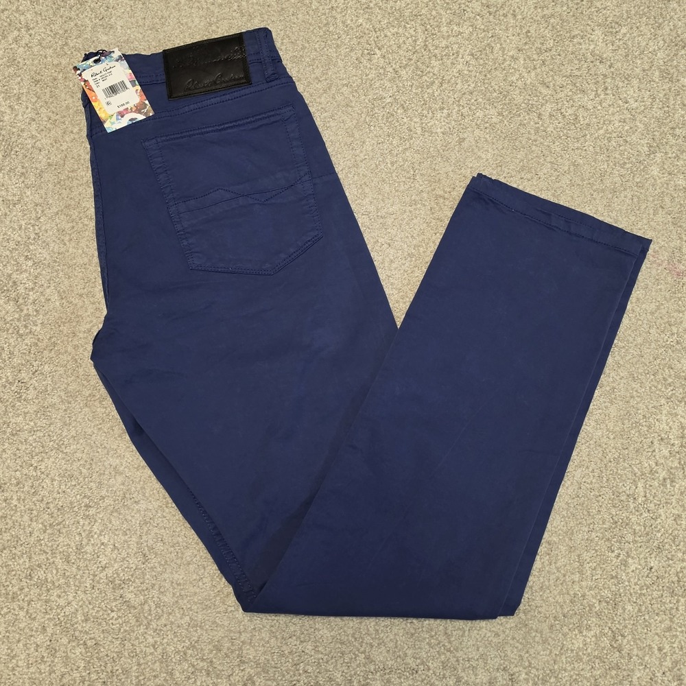 $188 NWT Robert Graham Men's HAGLEY PANT NAVY Cotton 98%‎ Spandex 2% 31W/31